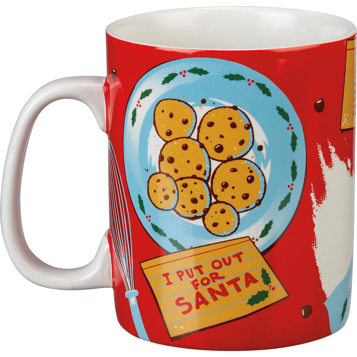 I Put Out For Santa Cookies Mug | Holiday Stoneware Coffee Tea Cup | 20oz