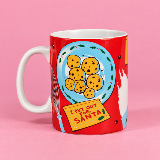 I Put Out For Santa Mug | Ho-Ho-Holiday Stoneware Jumbo Christmas Mug-Primitives by Kathy-The Bullish Store