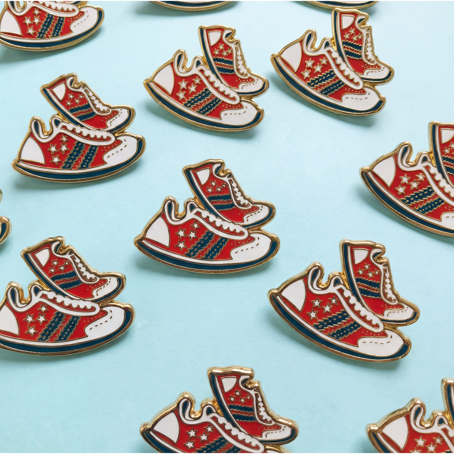 I Run Better Than The Government Running Shoes Enamel Pin