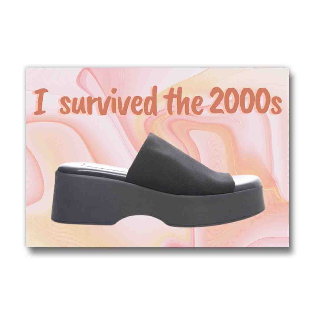 I Survived the 2000s Slide Shoe Refrigerator Magnet
