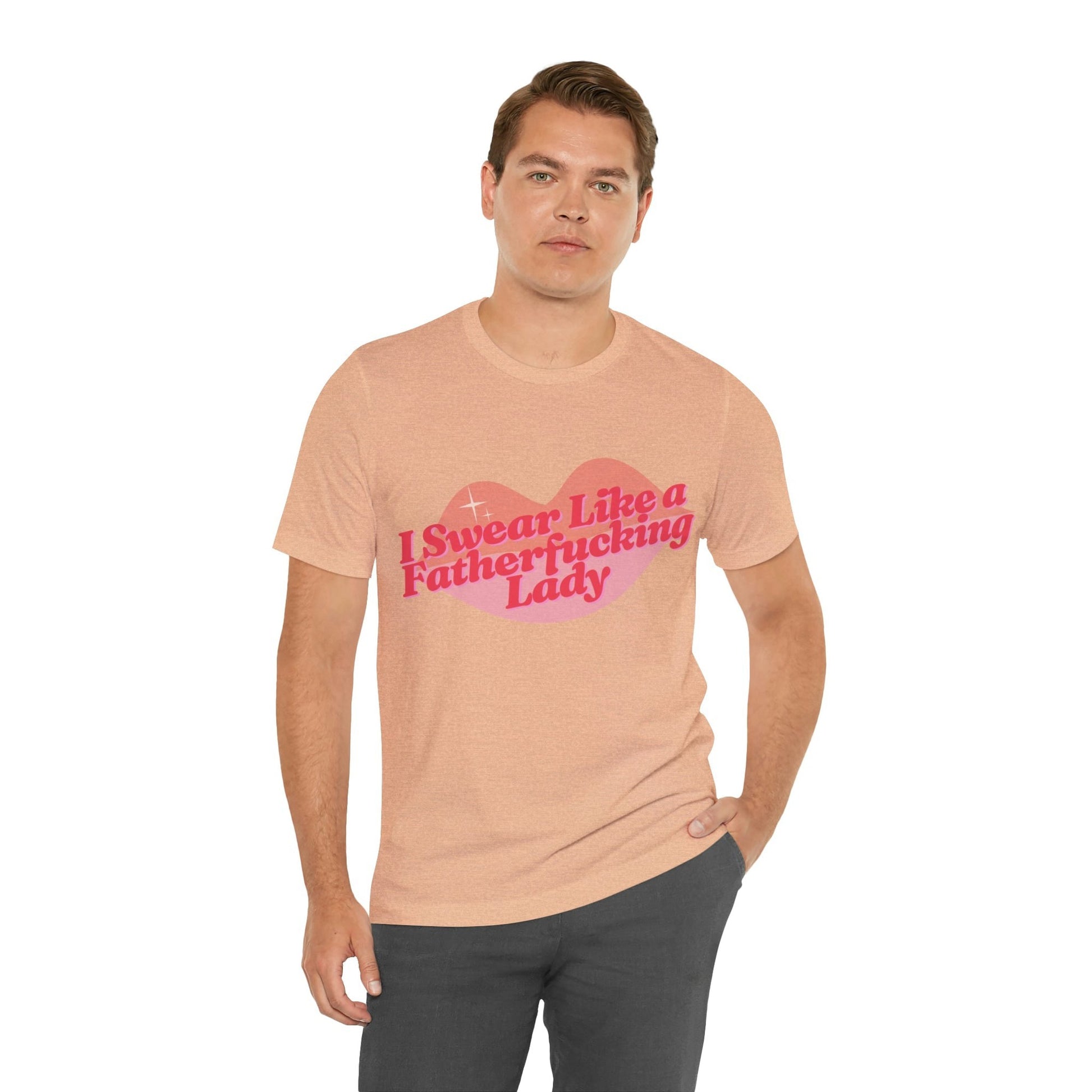 I Swear Like a Fatherf💋cking Lady Jersey Short Sleeve Tee [Multiple Color Options]