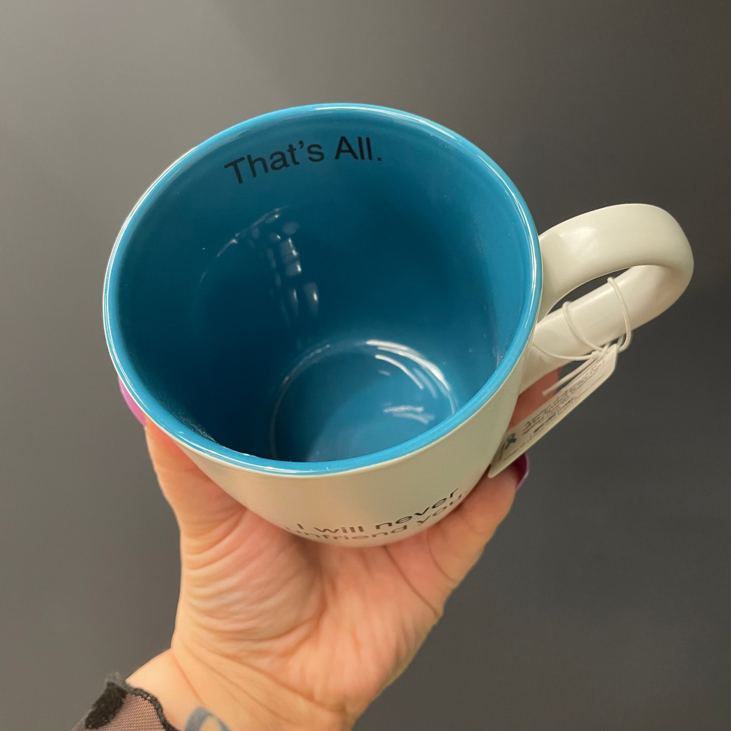 I Will Never Unfriend You Ceramic Coffee Mug | 16 oz.