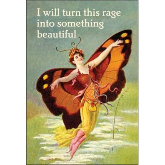 I Will Turn This Rage Into Something Beautiful Magnet | Funny Quote Refrigerator Magnet-Ephemera-The Bullish Store