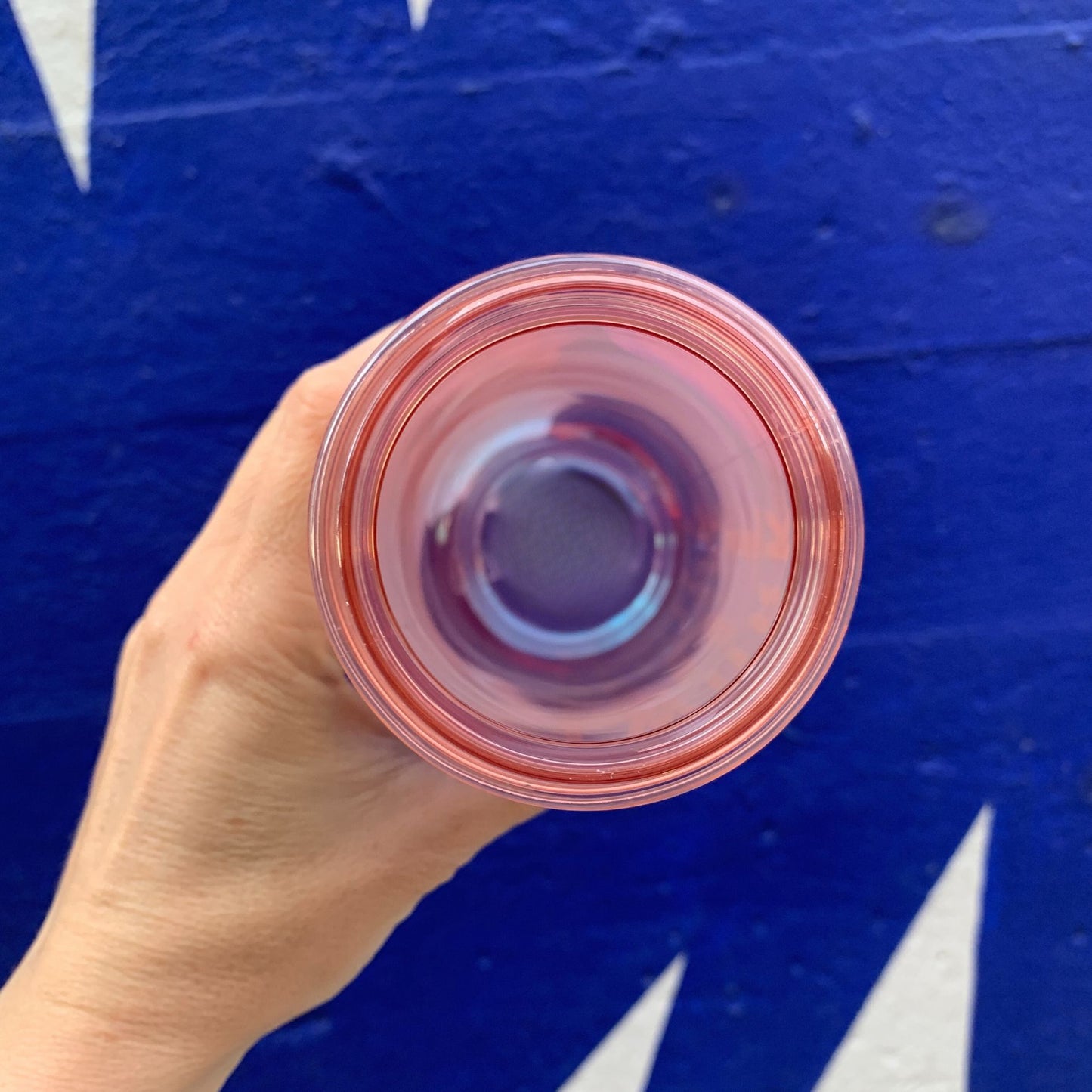 I Work Out Because I Drink a Lot Iridescent Rainbow Water Bottle | Double - Wall