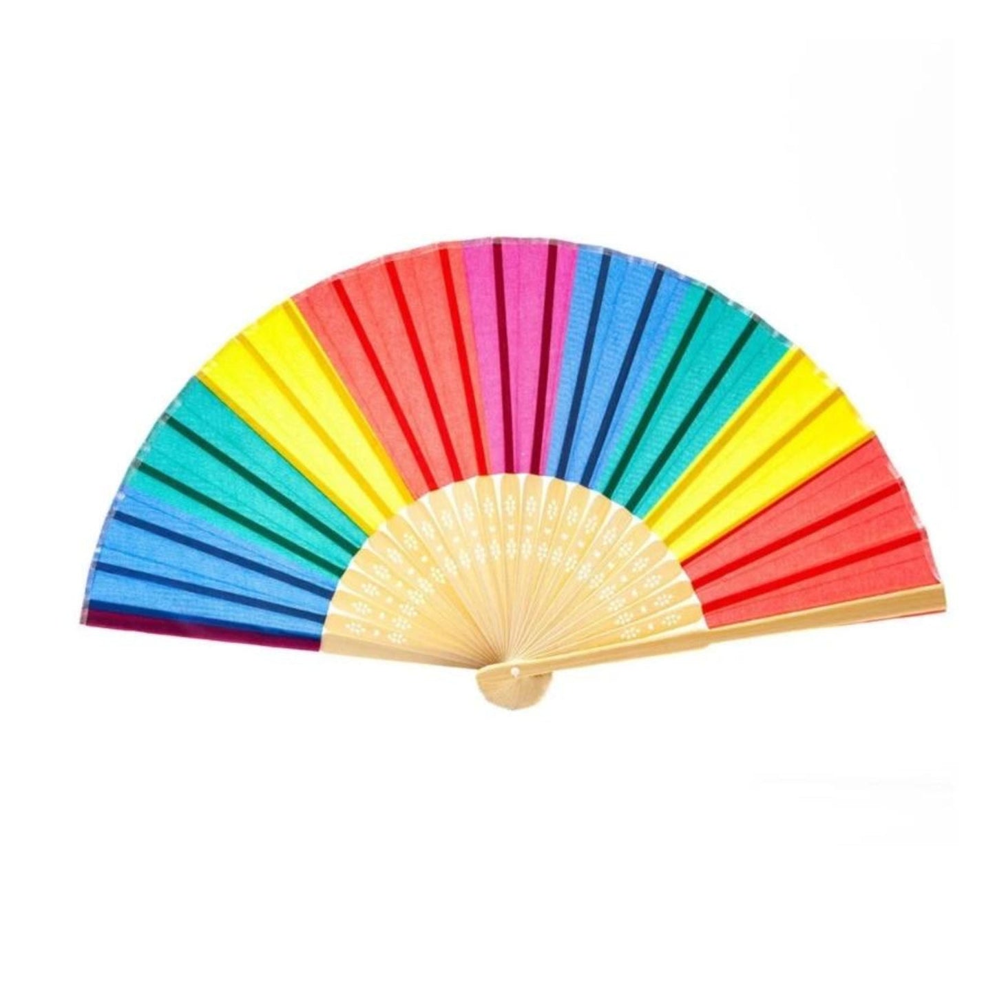 I'M A FAN OF THE GAY COMMUNITY Rainbow Folding Pride Fan | LGBTQ Pride Item, Parade Accessory
