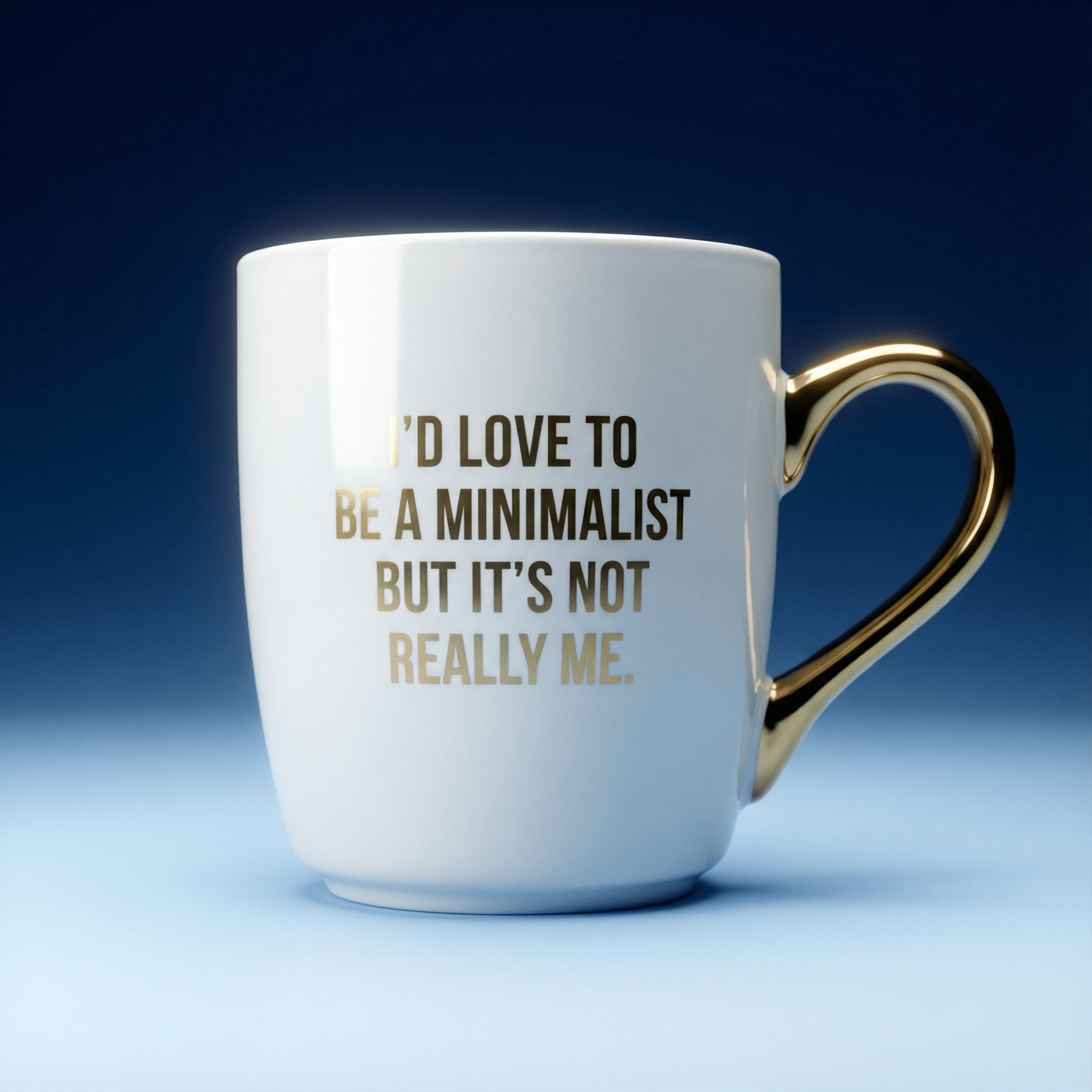I'd Love To Be A Minimalist Mug — Bulk Lot of 6 (Gifting, Events & Resale)-Creative Brands-The Bullish Store