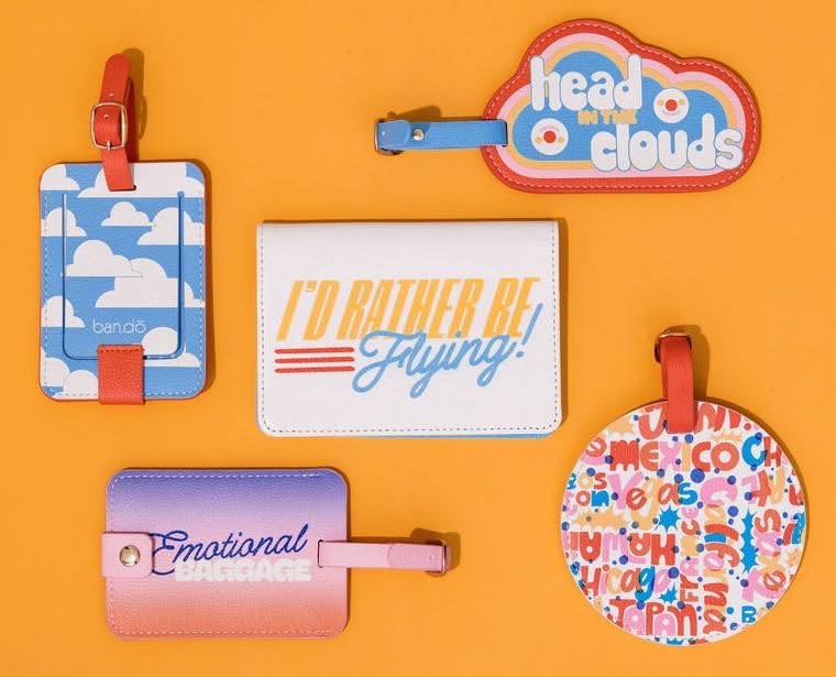I'd Rather Be Flying Getaway Luggage Tag | Leatherette Baggage Identifier