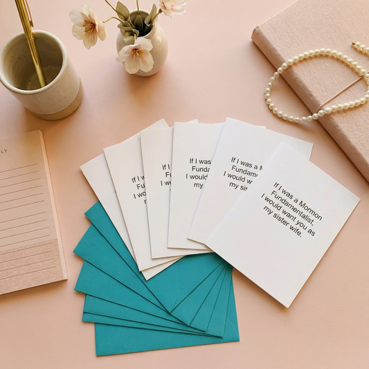 If I Was A Mormon Fundamentalist Greeting Card