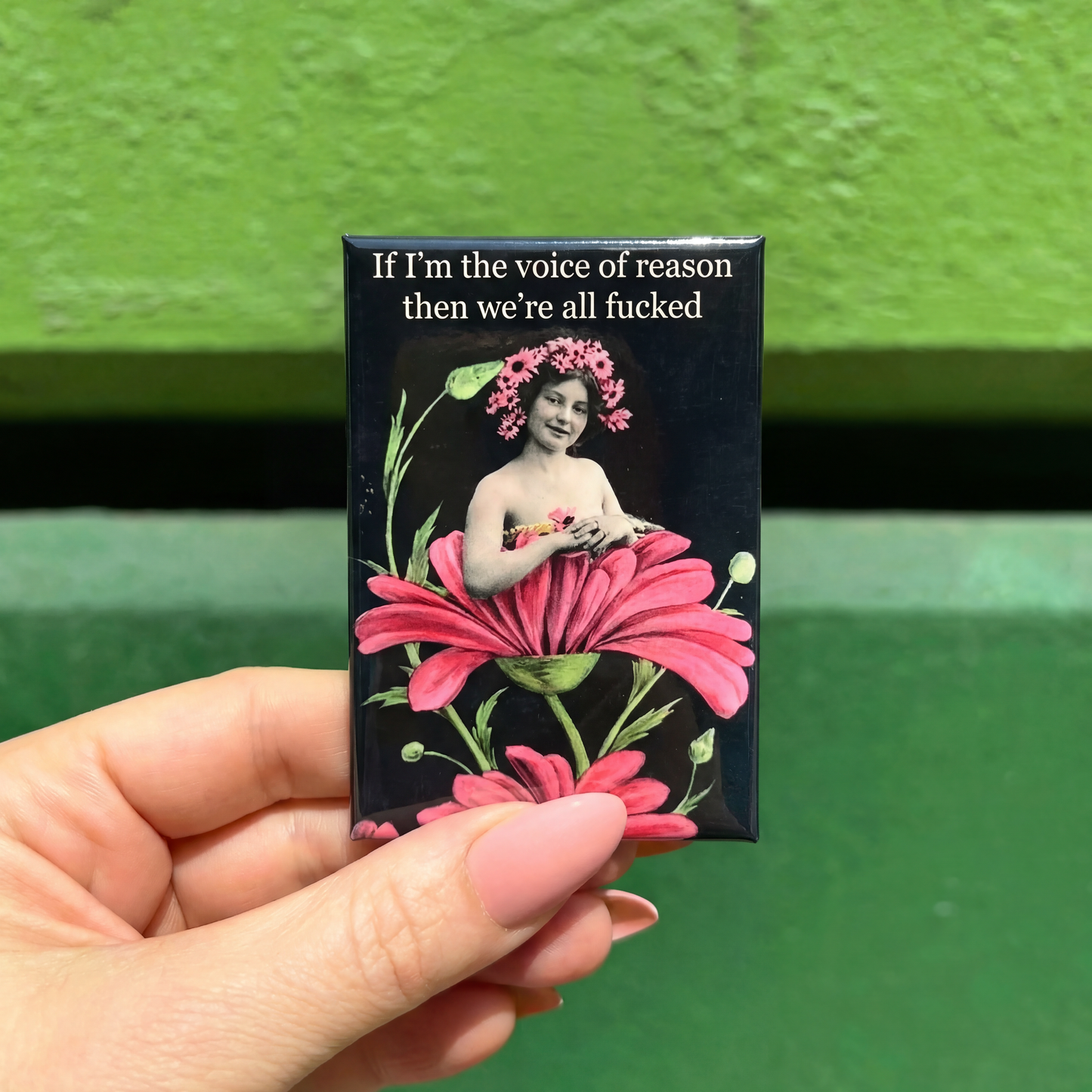 If I’m the Voice of Reason, Then We’re All F****d Funny Magnet | Sarcastic Humor Fridge Magnet