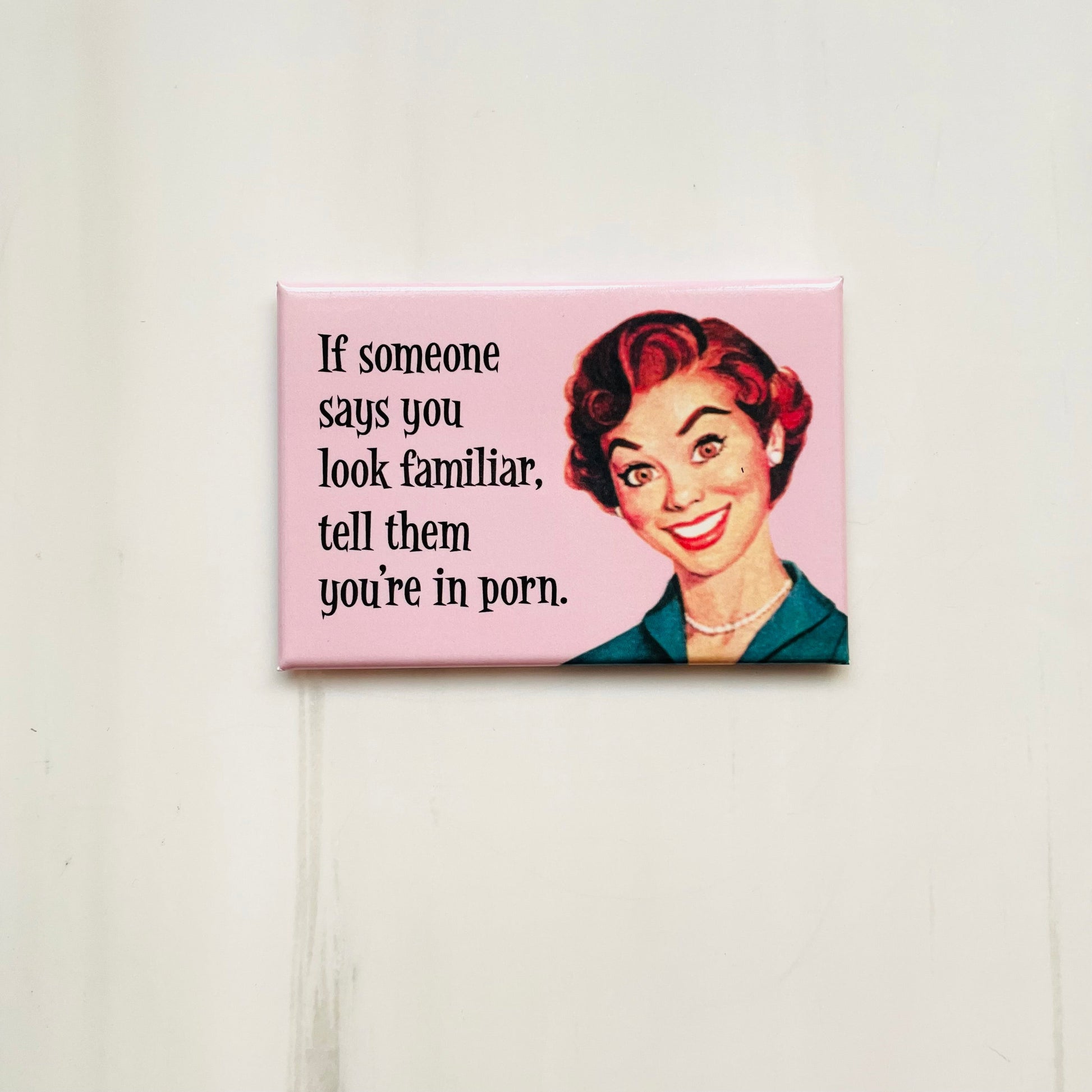 If Someone Says You Look Familiar, Tell Them You're In Porn Magnet | 2" x 3"