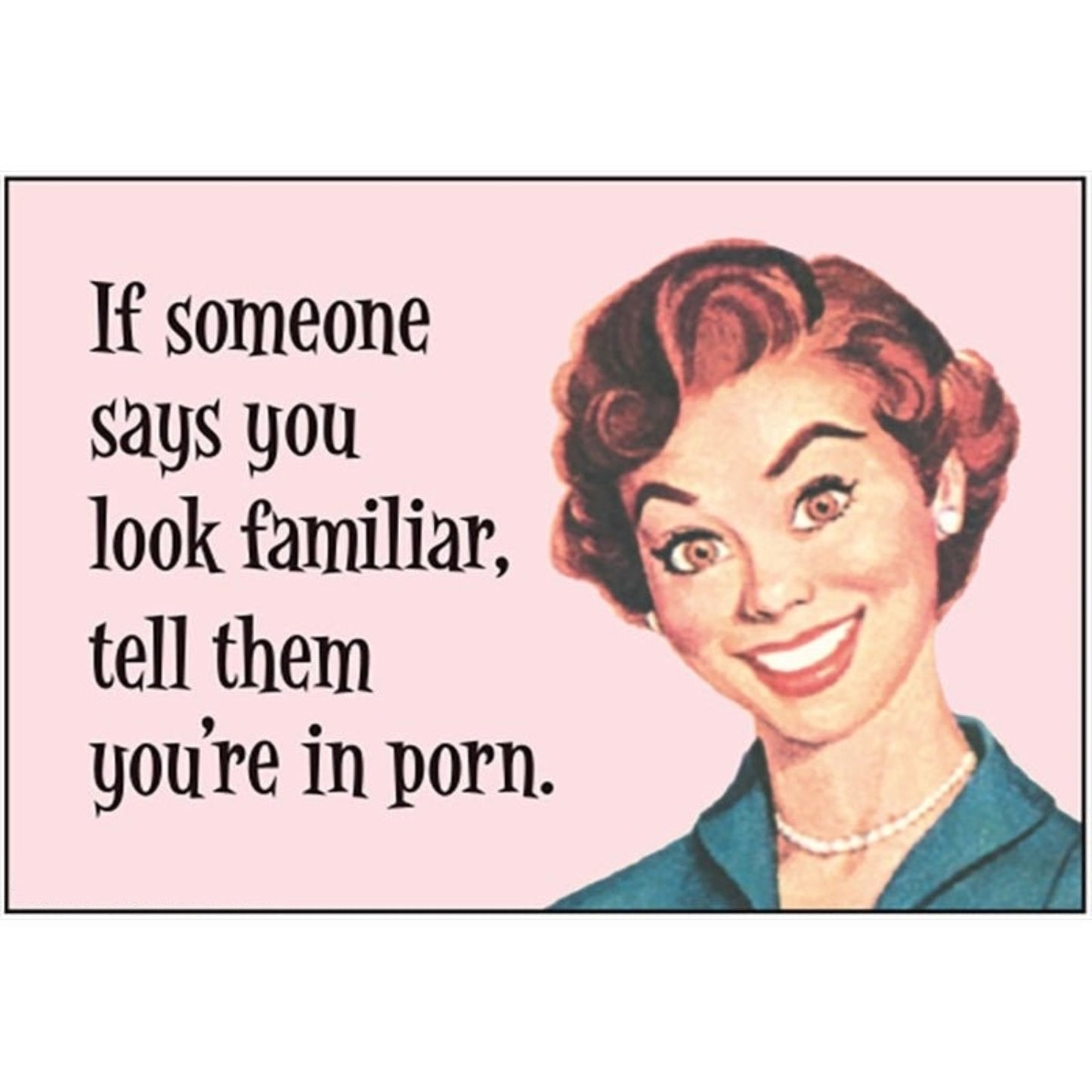 If Someone Says You Look Familiar, Tell Them You're In Porn Magnet | 2" x 3"-Ephemera-The Bullish Store