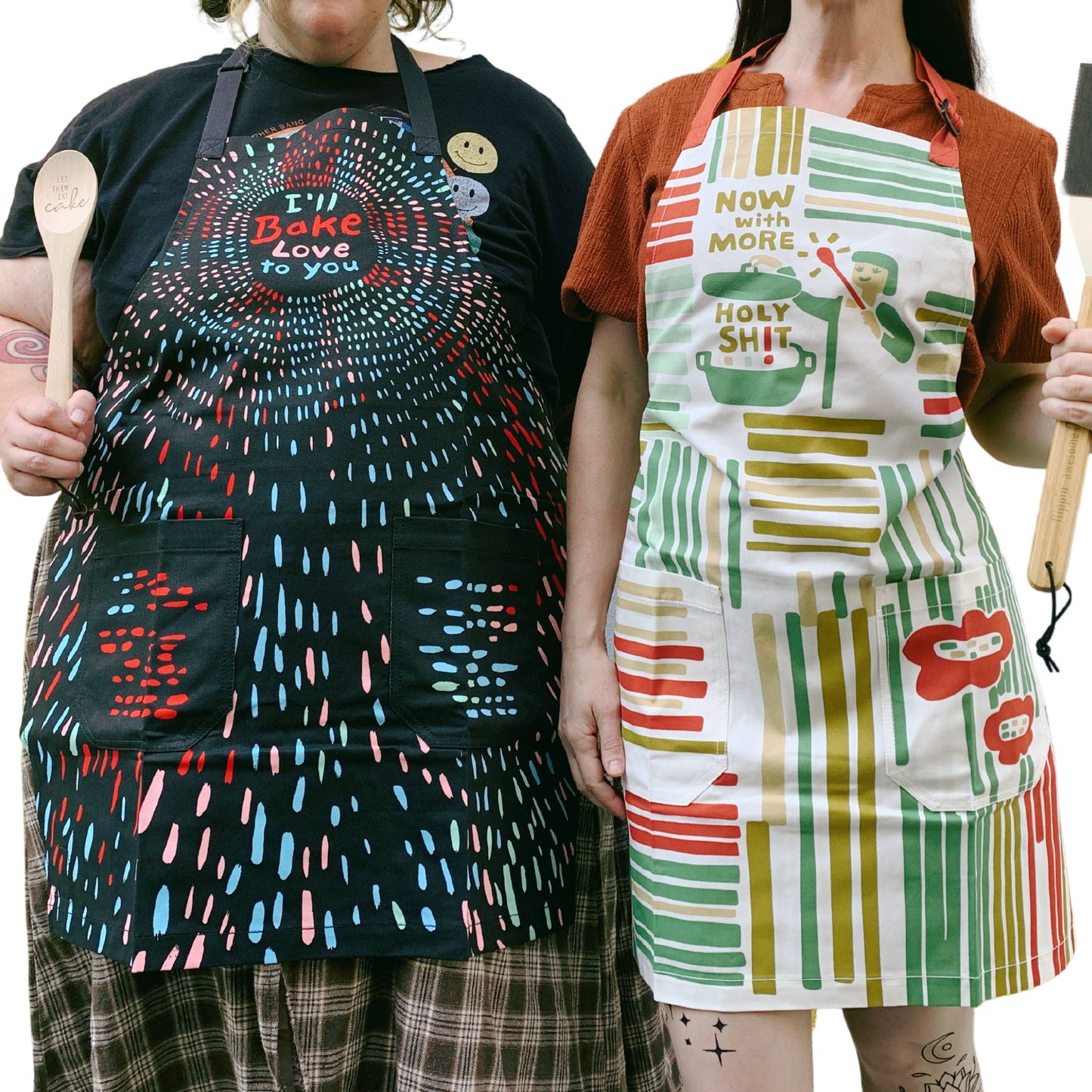 I'll Bake Love To You Funny Cooking and BBQ Apron Unisex 2 Pockets Adjustable Strap 100% Cotton | BlueQ at GetBullish