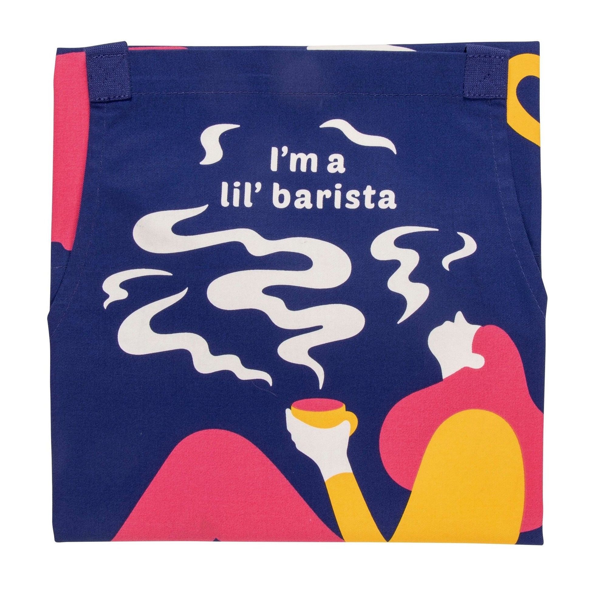 I'm A Lil' Barista Funny Cooking and Coffeemaking Apron Unisex 2 Pockets Adjustable Strap 100% Cotton