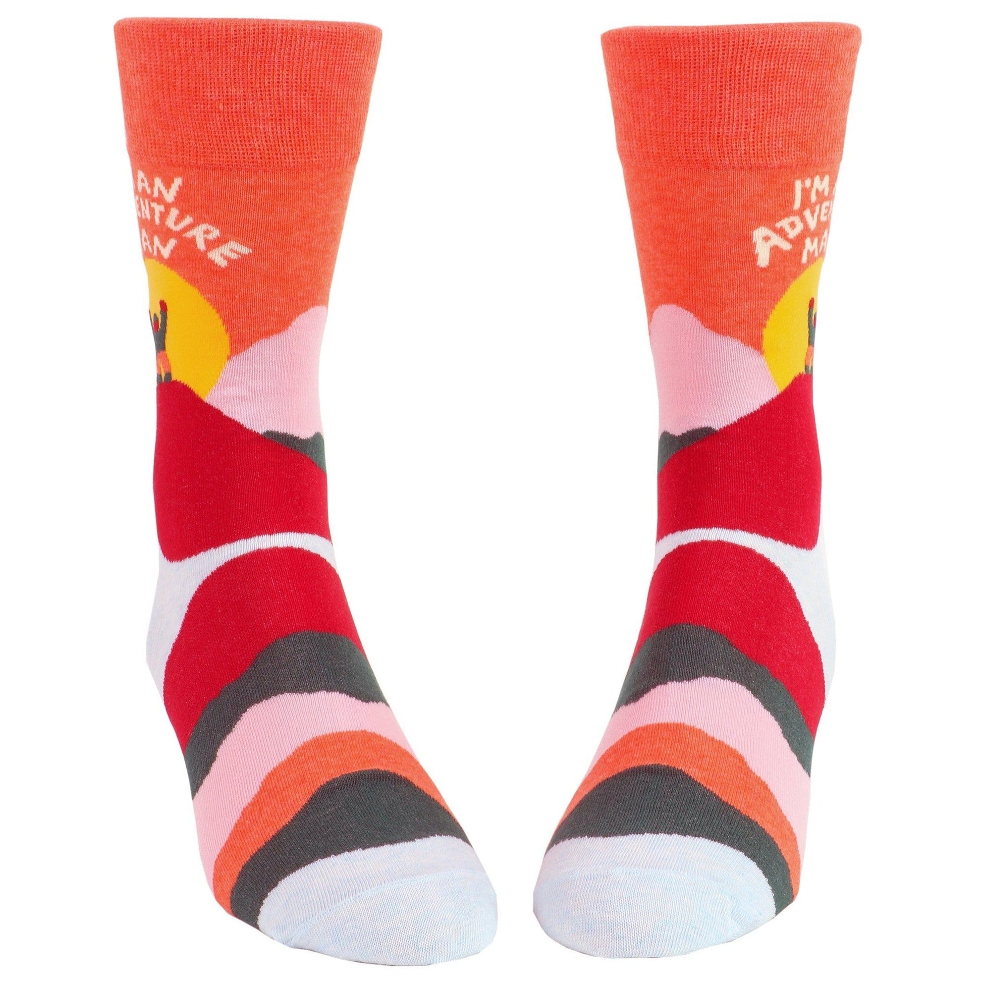 I'm An Adventure Man Men's Crew Socks | BlueQ at GetBullish