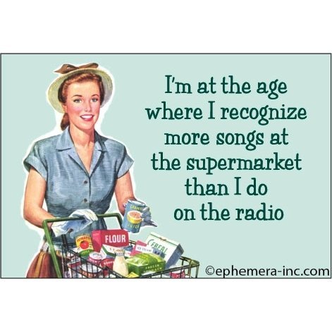 I'm At The Age Where I Recognize More Songs Fridge Magnet | 2" x 3