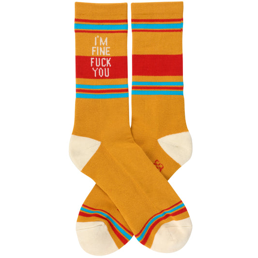 I'm Fine Socks - flat
