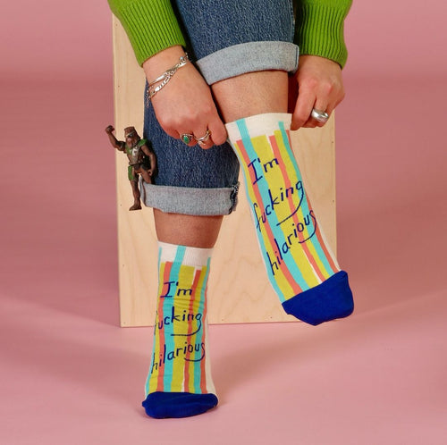 I'm Fucking Hilarious Women's Ankle Socks | BlueQ at GetBullish