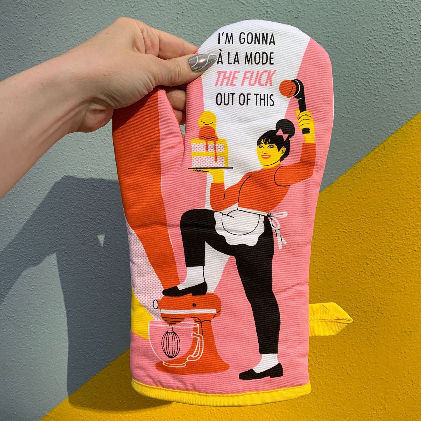 I'm Gonna A La Mode The Fuck Out Of This Oven Mitt | Kitchen Thermal Single Pot Holder | Gift for Her