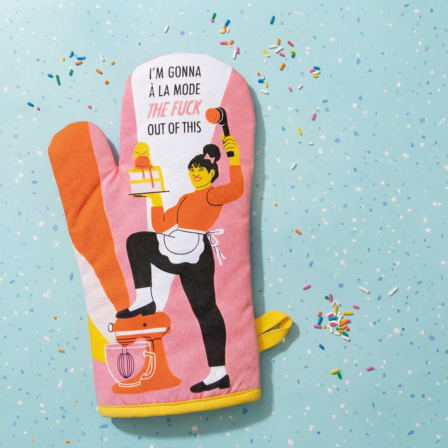 I'm Gonna A La Mode The Fuck Out Of This Oven Mitt | Kitchen Thermal Single Pot Holder | Gift for Her