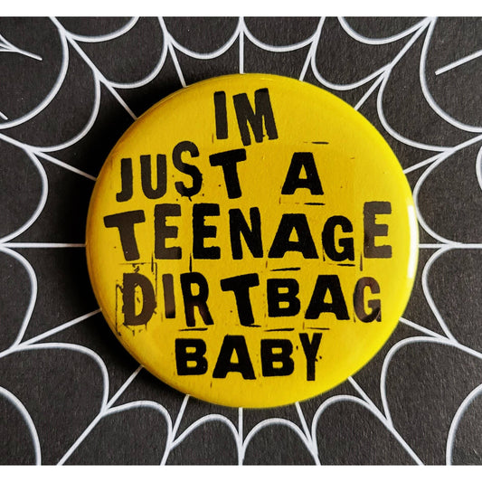 I'm Just a Teenage Dirtbag Baby Classic Punk Rock Small Pinback Button | 1.25" Diameter