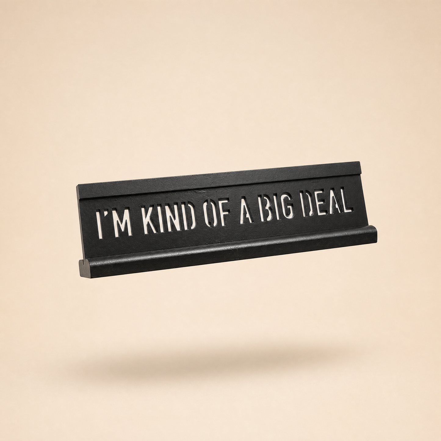 I'm Kind of a Big Deal Desk Plaque | 10" x 3" Cut-Out Lettering Funny Desk Sign