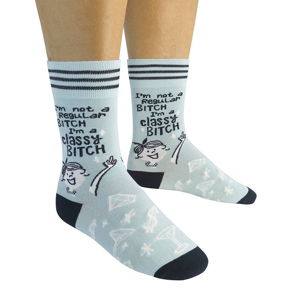 I'm Not A Regular Bitch, I'm A Classy Bitch Women's Socks | Snarky and Funny Socks