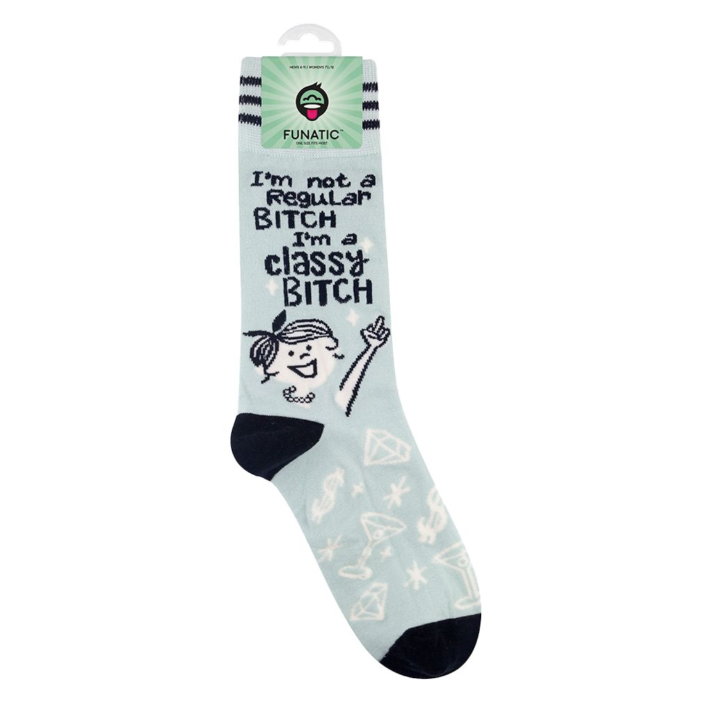 I'm Not A Regular Bitch, I'm A Classy Bitch Women's Socks | Snarky and Funny Socks