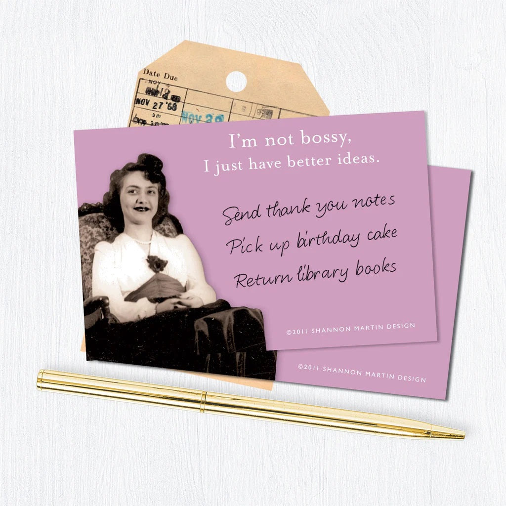 I'm Not Bossy, I Just Have Better Ideas Sticky Notes in Pink