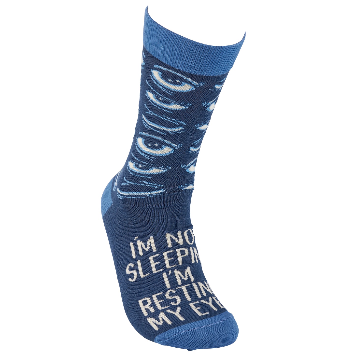 I'm Not Sleeping I'm Just Resting My Eyes Socks | Sleepy Tired Eyes Novelty Socks
