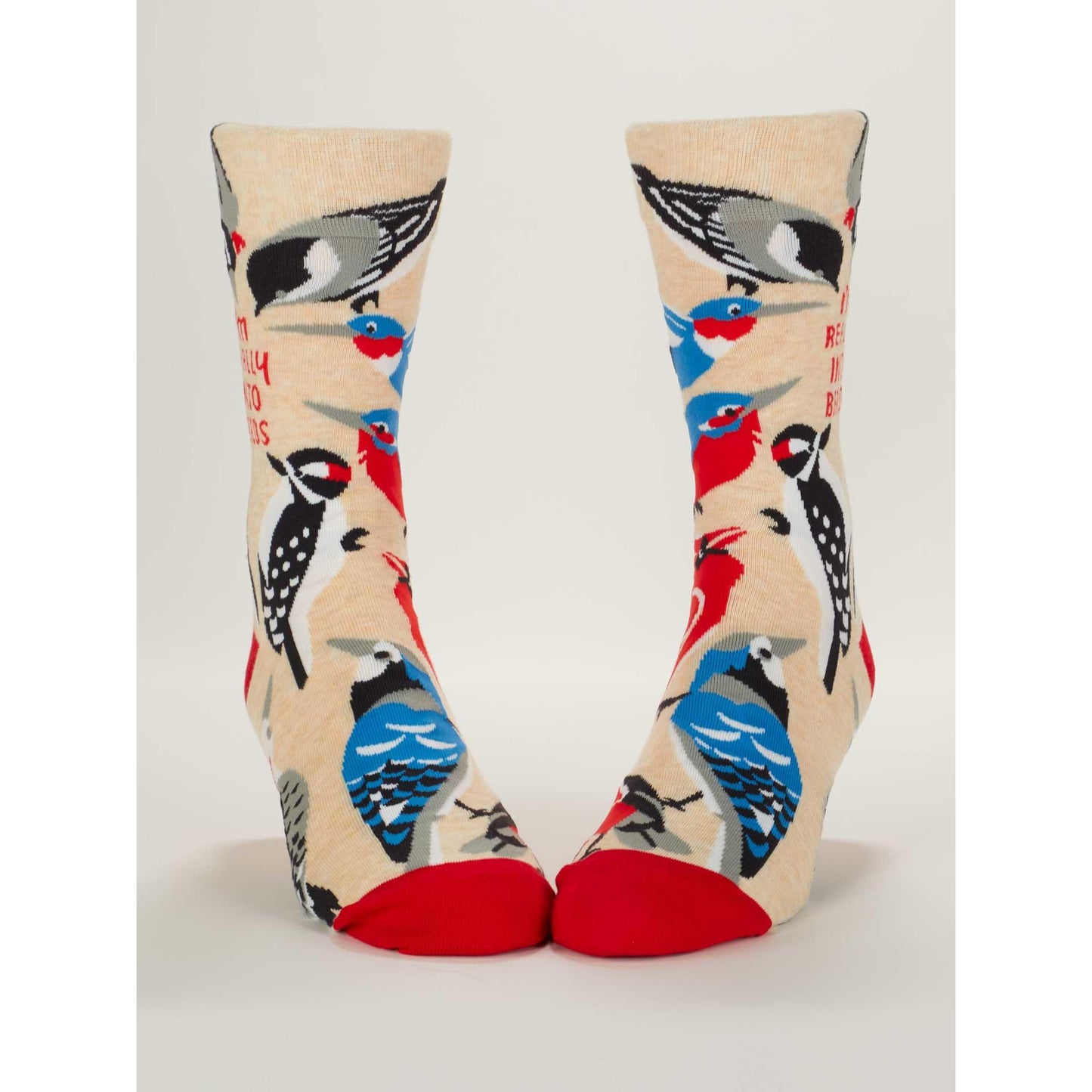I'm Really Into Birds Men's Crew Socks | Novelty Socks | BlueQ at GetBullish