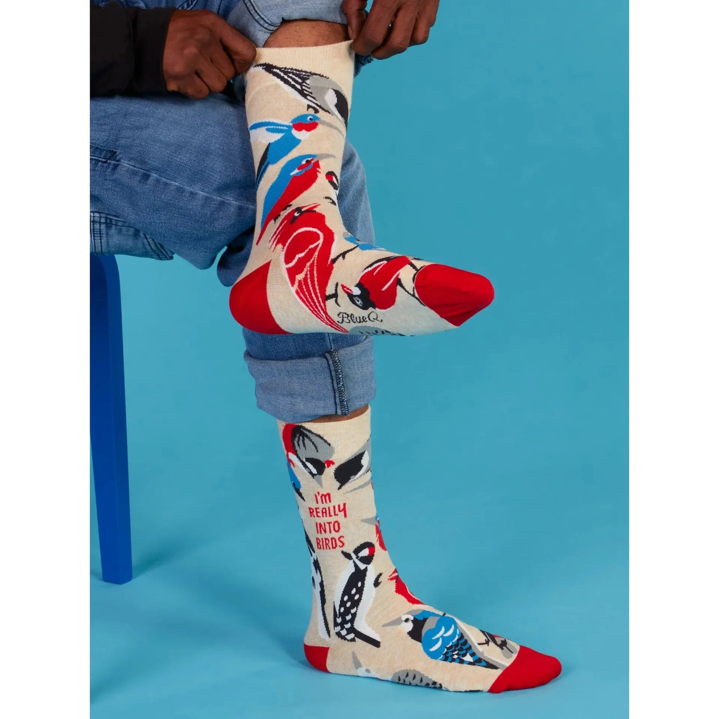 I'm Really Into Birds Men's Crew Socks | Novelty Socks | BlueQ at GetBullish