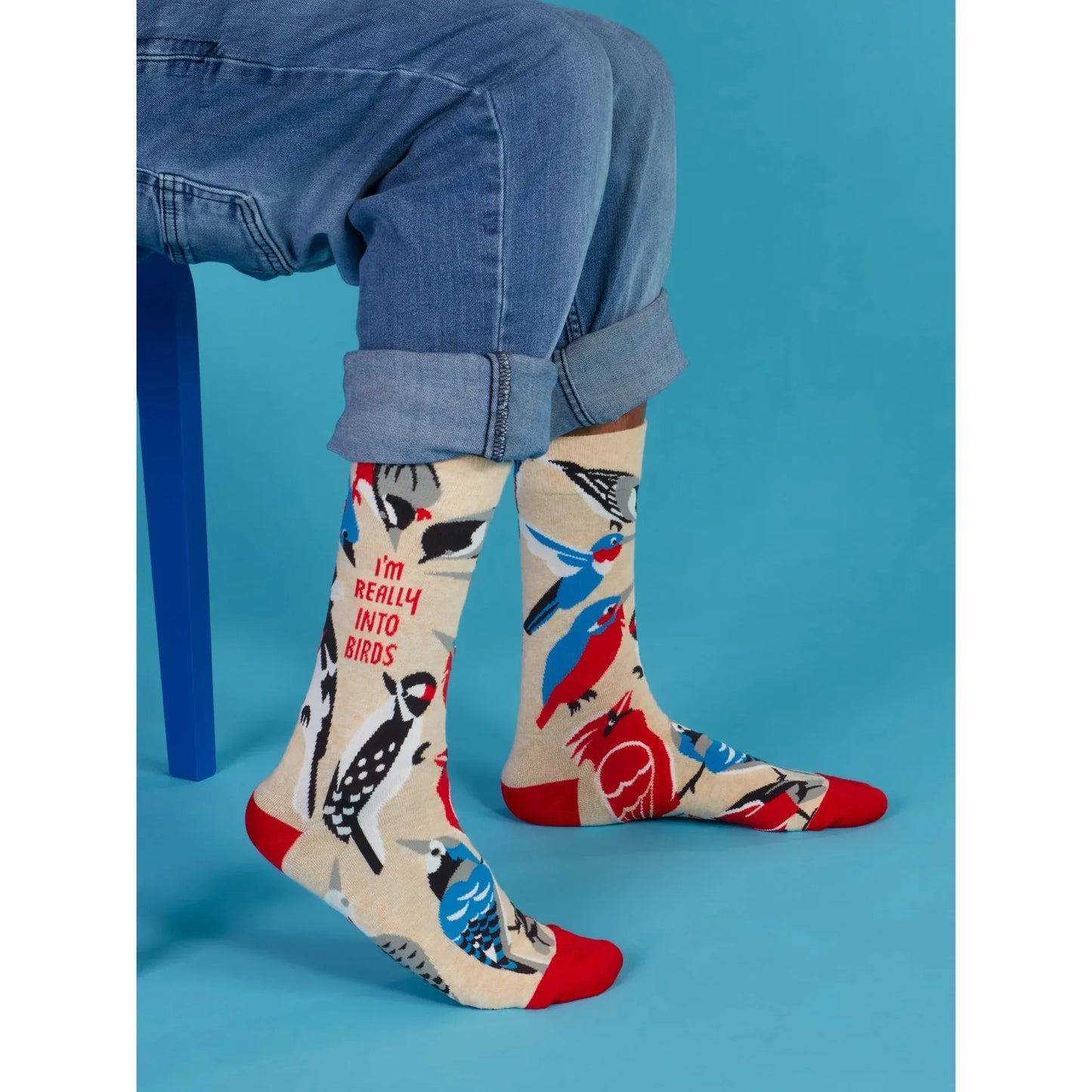 I'm Really Into Birds Men's Crew Socks | Novelty Socks | BlueQ at GetBullish