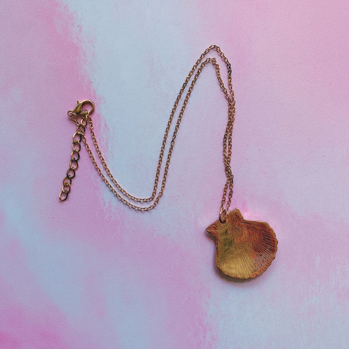 I'm Really a Mermaid Enamel Necklace | Gold Chain Pendant