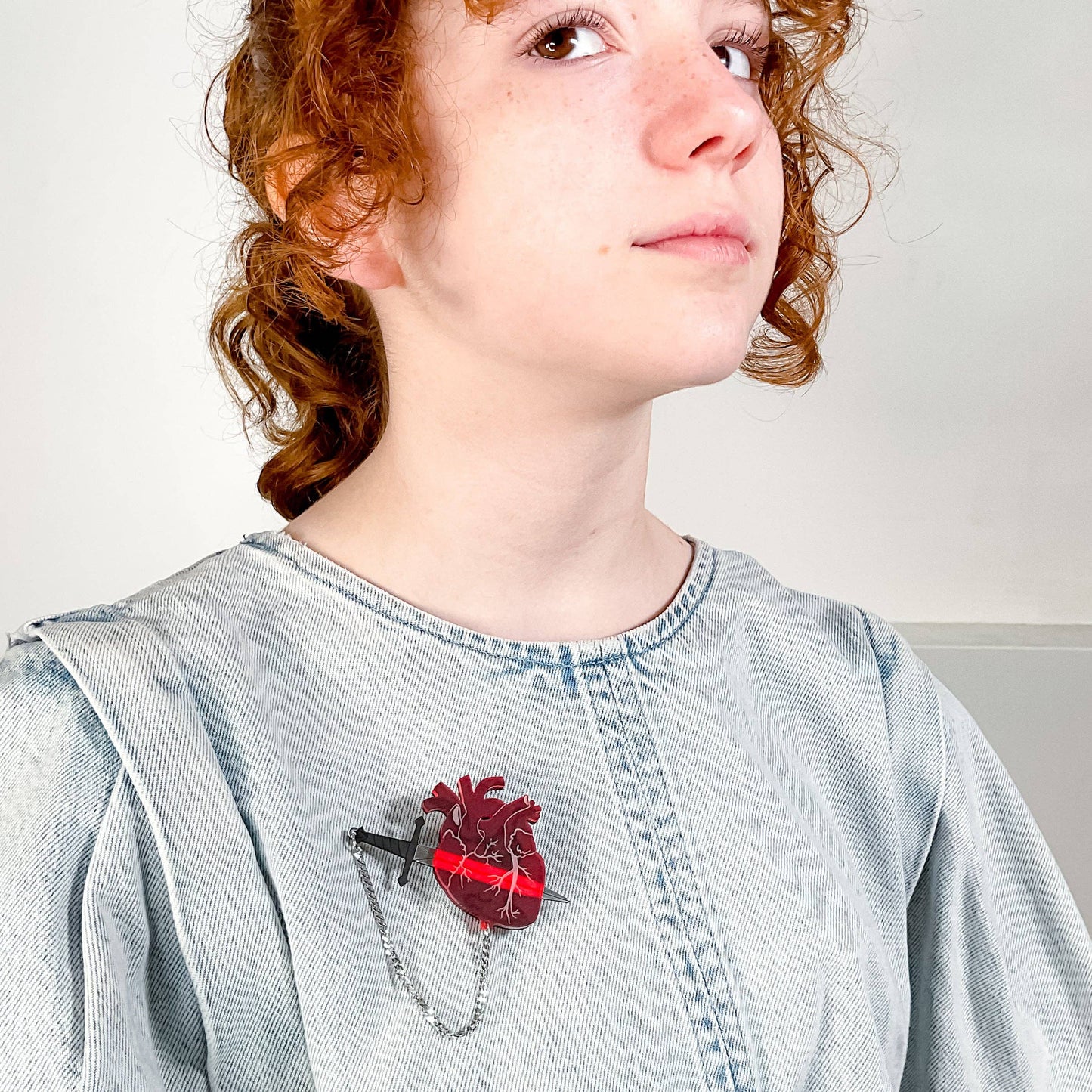 I’m Sword o’ A Big Deal Brooch | Anatomical Heart with Removable Sword Pin