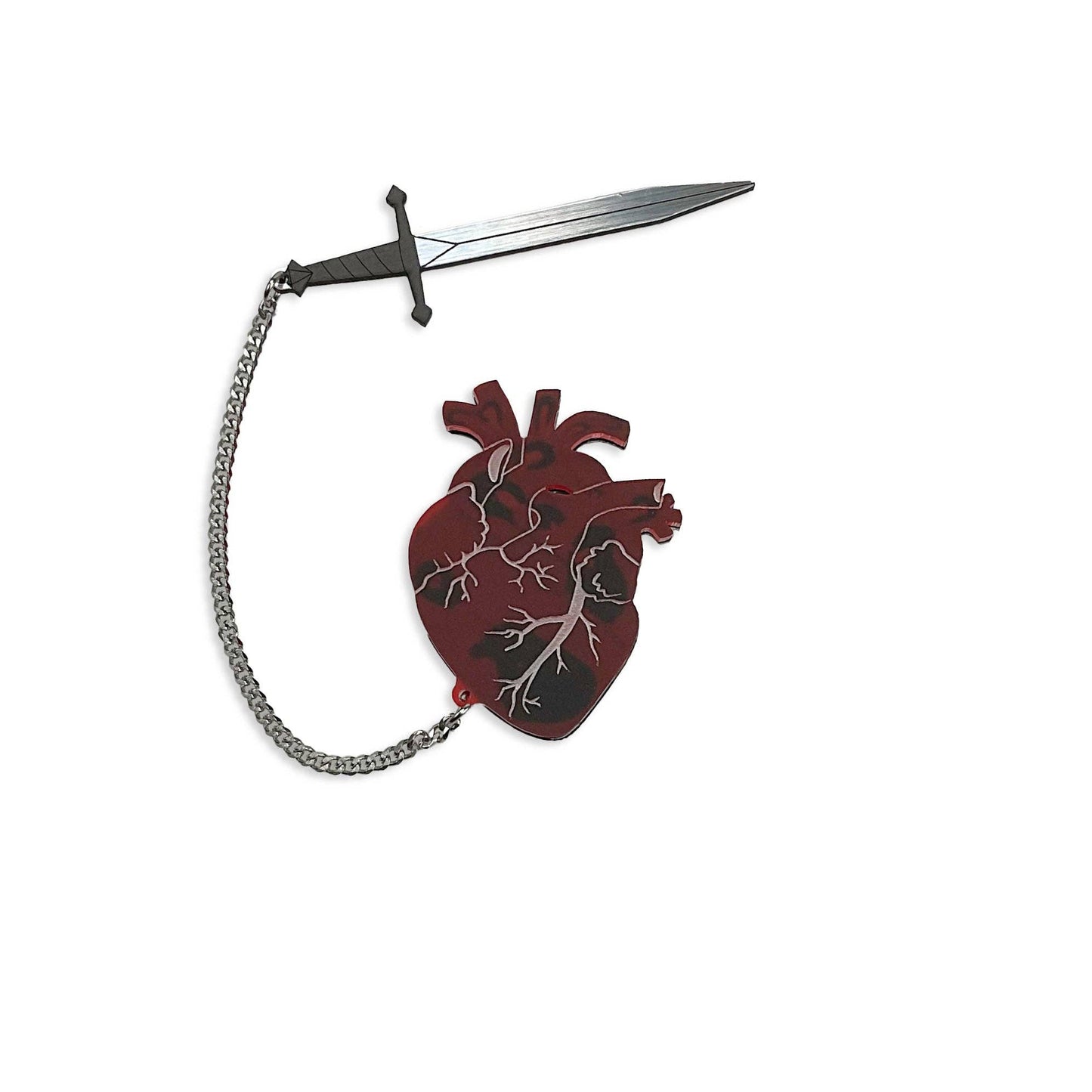 I’m Sword o’ A Big Deal Brooch | Anatomical Heart with Removable Sword Pin