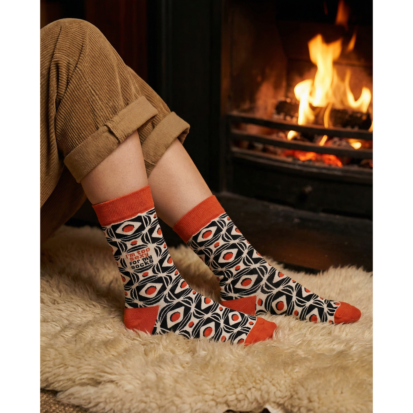 I'm Too Sexy For My Socks Retro Inspired Socks