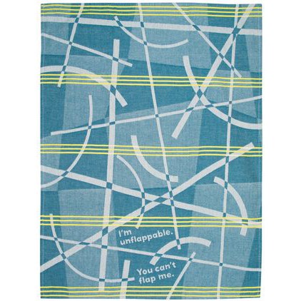 I'm Unflappable. You Can't Flap Me Woven Dish Cloth Towel | Kitchen Tea Towel | 21" x 28" | BlueQ at GetBullish