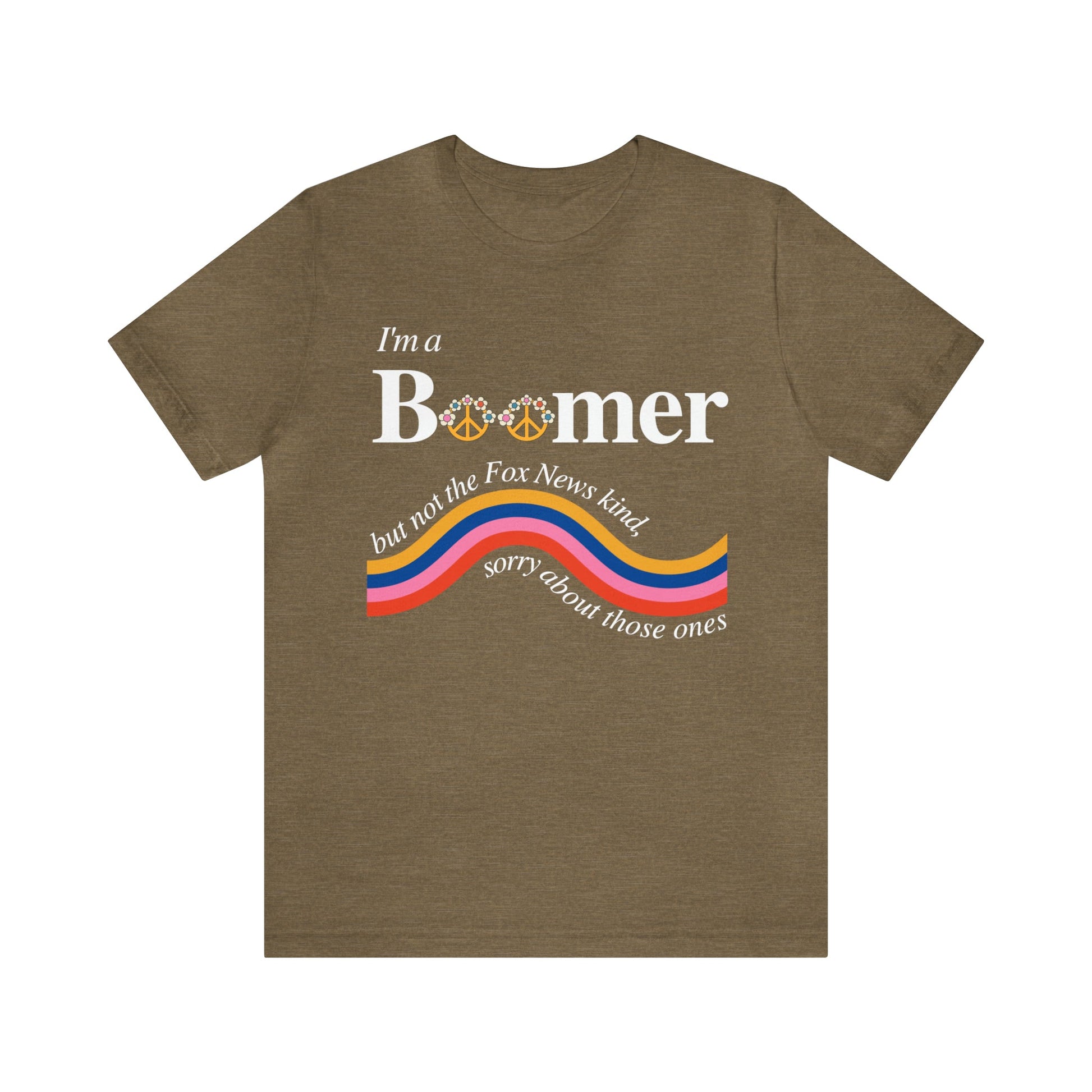 I'm a Boomer But Not the Fox News Kind Jersey Short Sleeve Tee [Multiple Color Options]