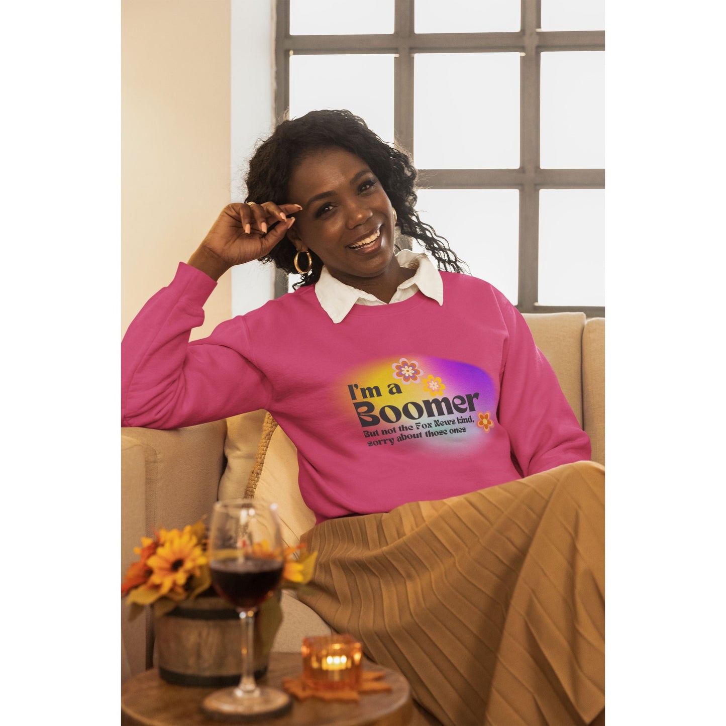 I'm a Boomer But Not the Fox News Kind Unisex Heavy Blend™ Crewneck Sweatshirt