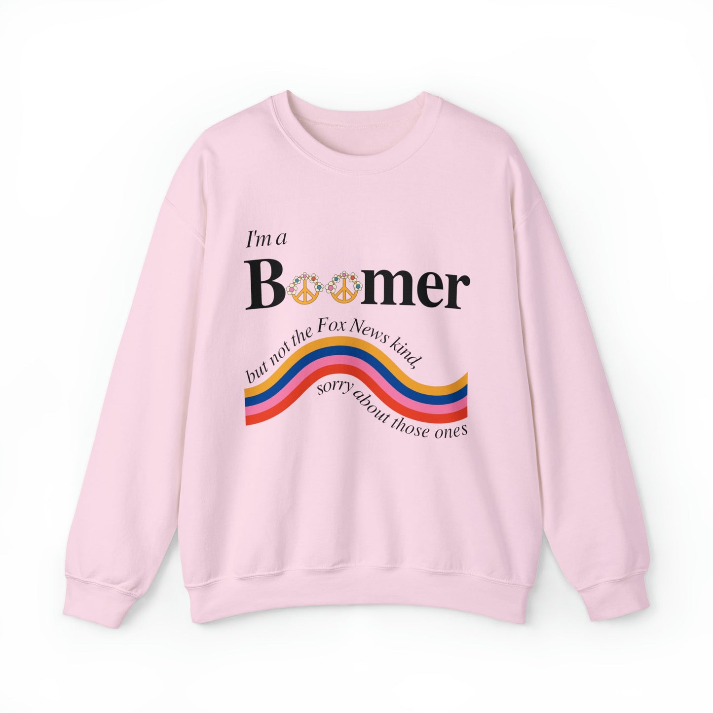 I'm a Boomer But Not the Fox News Kind Unisex Heavy Blend™ Crewneck Sweatshirt