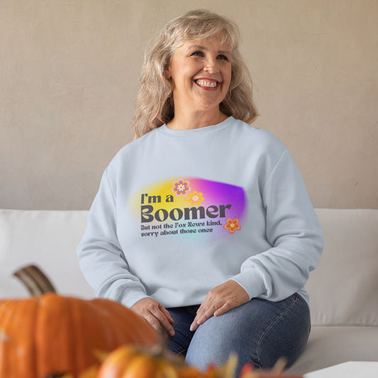 I'm a Boomer But Not the Fox News Kind Unisex Heavy Blend™ Crewneck Sweatshirt