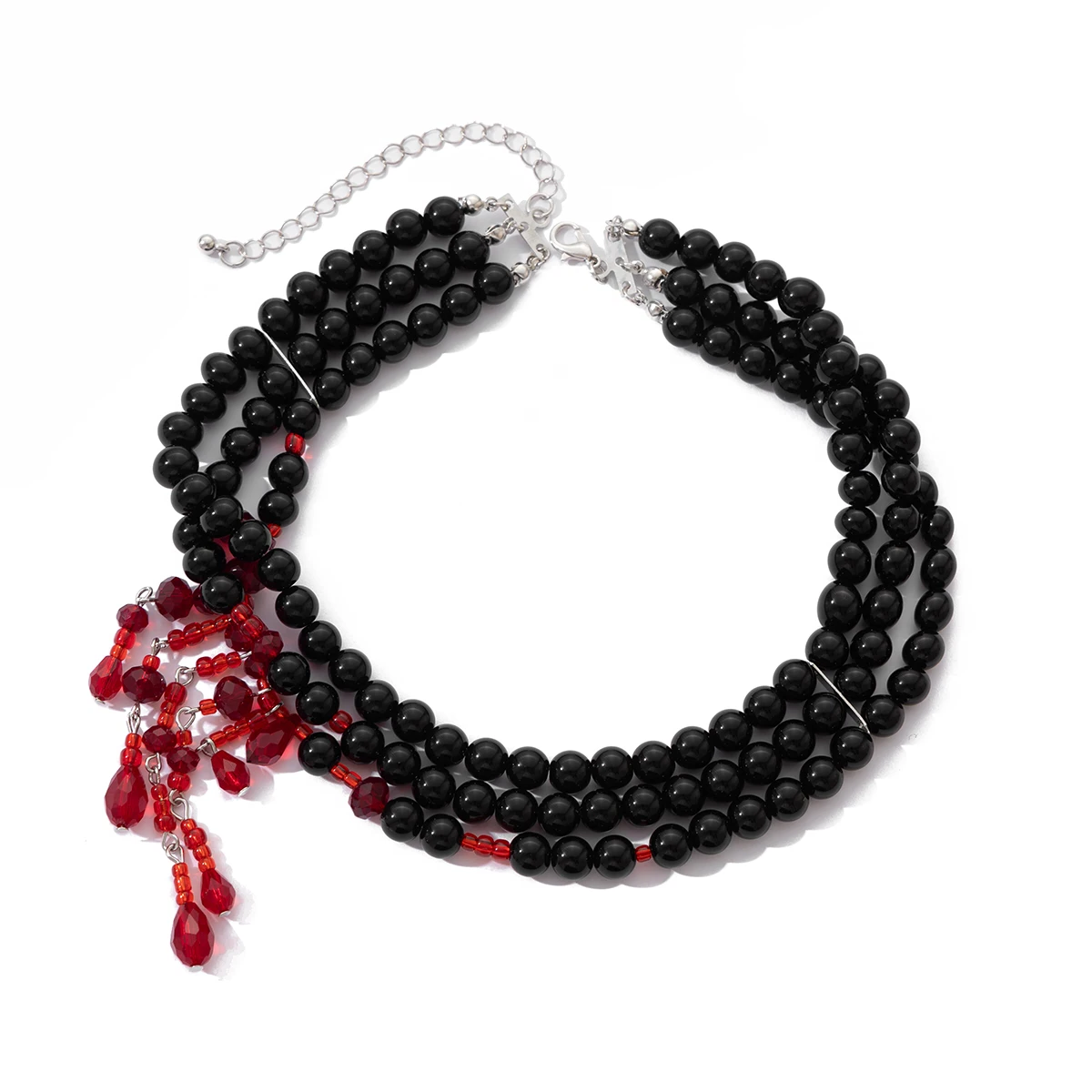 Immortal Beheaded Choker | Blood Drop and Pearl Bead Necklace-Paper & Quartz-The Bullish Store