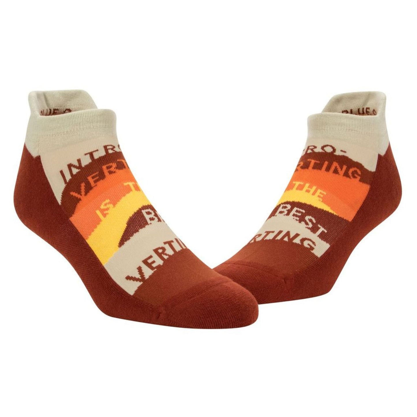 Introverting Is The Best Verting Sneaker Socks [2 Size Options] | BlueQ at GetBullish