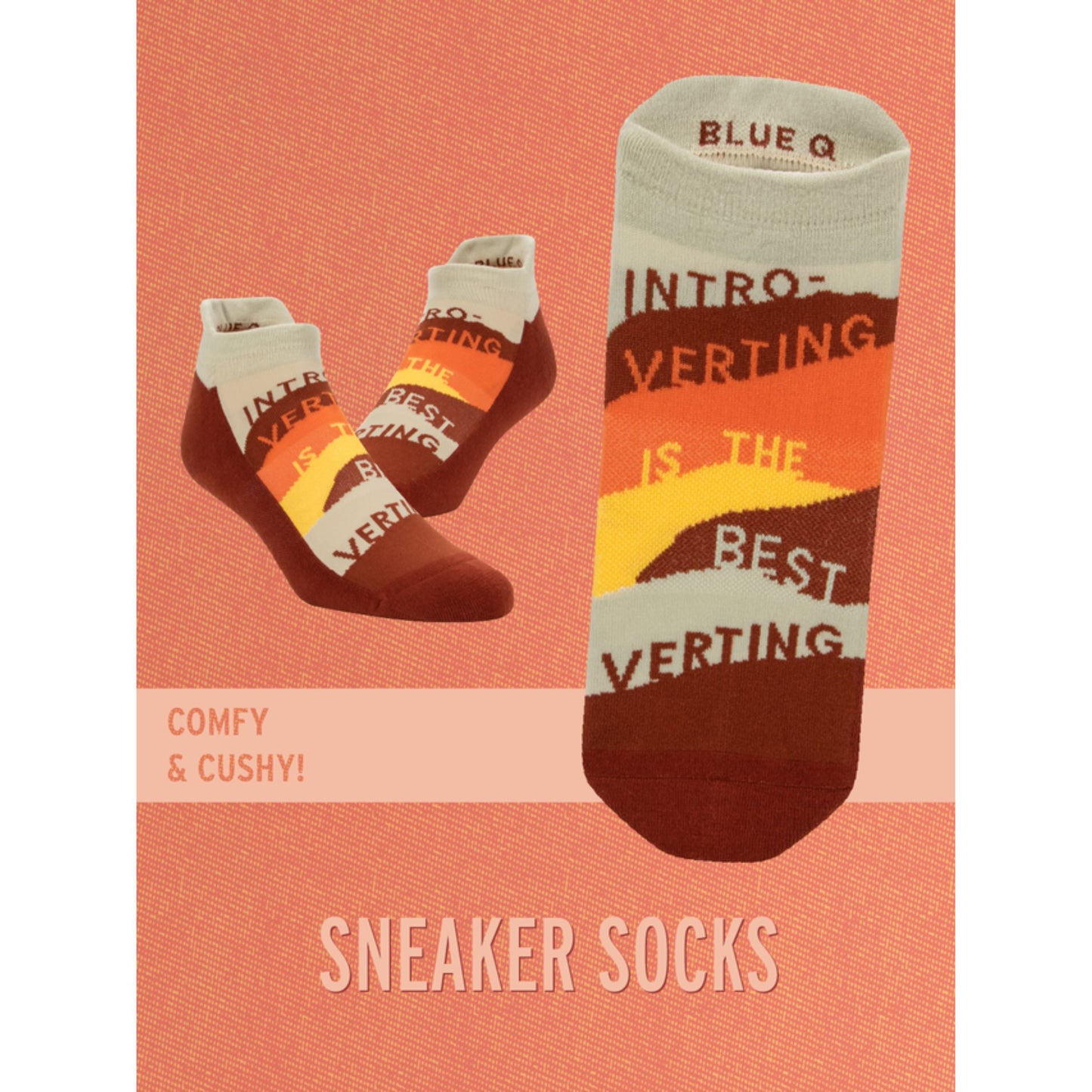 Introverting Is The Best Verting Sneaker Socks [2 Size Options] | BlueQ at GetBullish