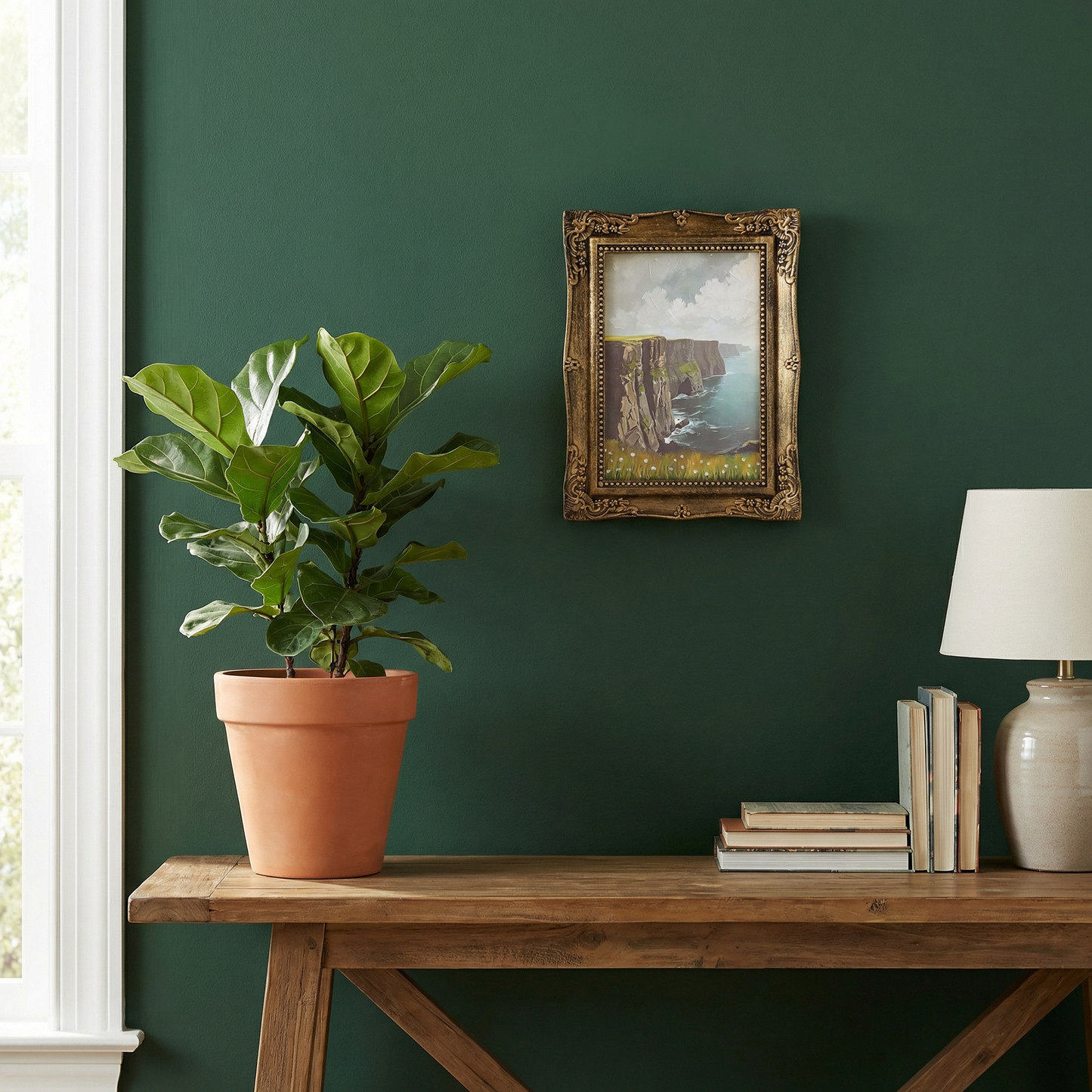 Irish Coast Framed Wall Art | Vintage St. Patrick’s Day Decor | 6.50" x 8.50" x 1"