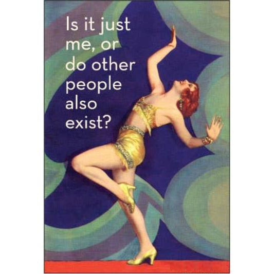 Is It Just Me, Or Do Other People Exist? Refrigerator Magnet | 3" x 2"-Ephemera-The Bullish Store