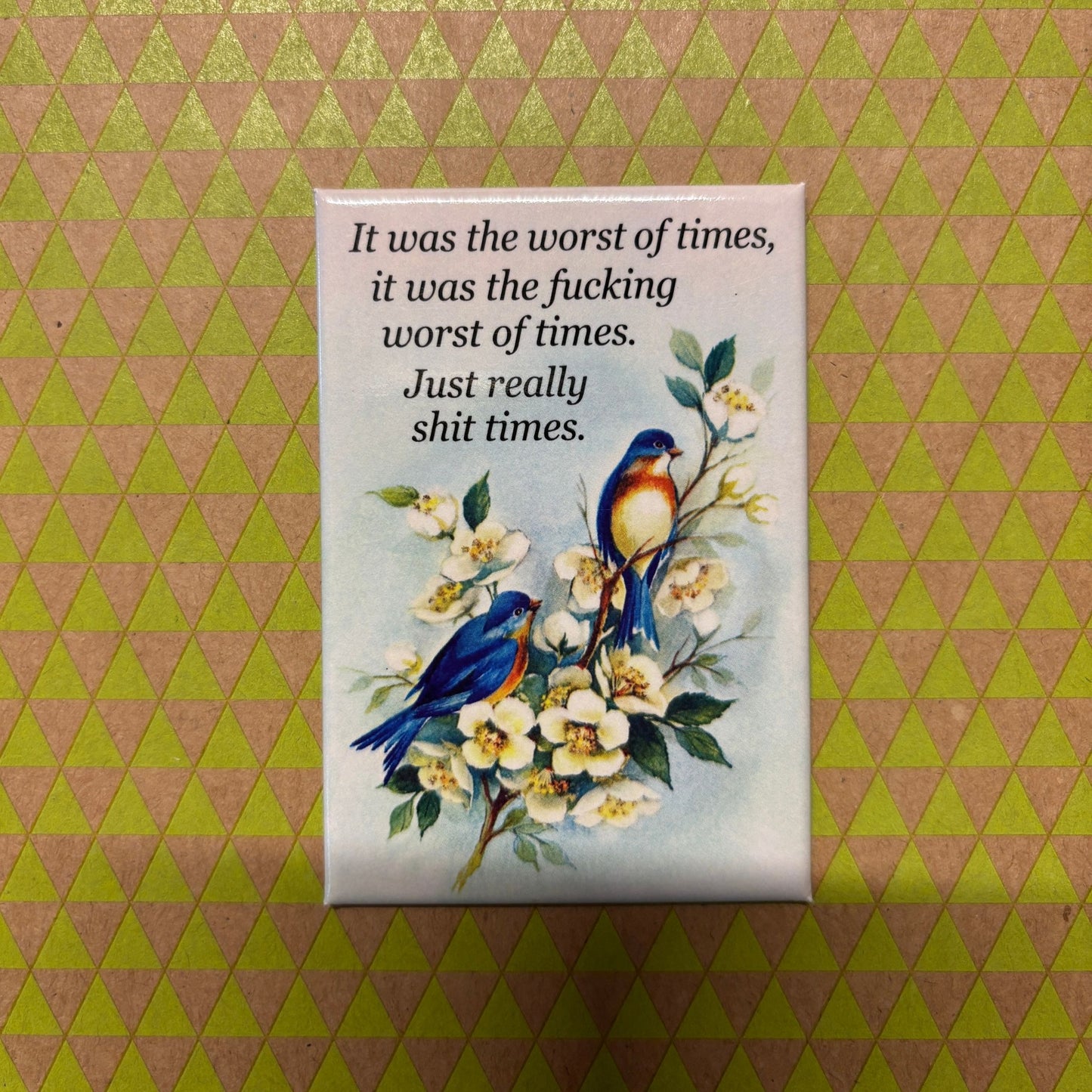 It Was The Worst Of Times, It Was The Fucking Worst Of Times Refrigerator Magnet | 3" x 2"