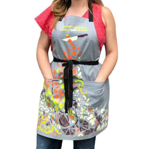 It Wasn't Nothing, It Was A Hell Of A Lot Funny Cooking and BBQ Apron Unisex 2 Pockets Adjustable Strap 100% Cotton | BlueQ at GetBullish