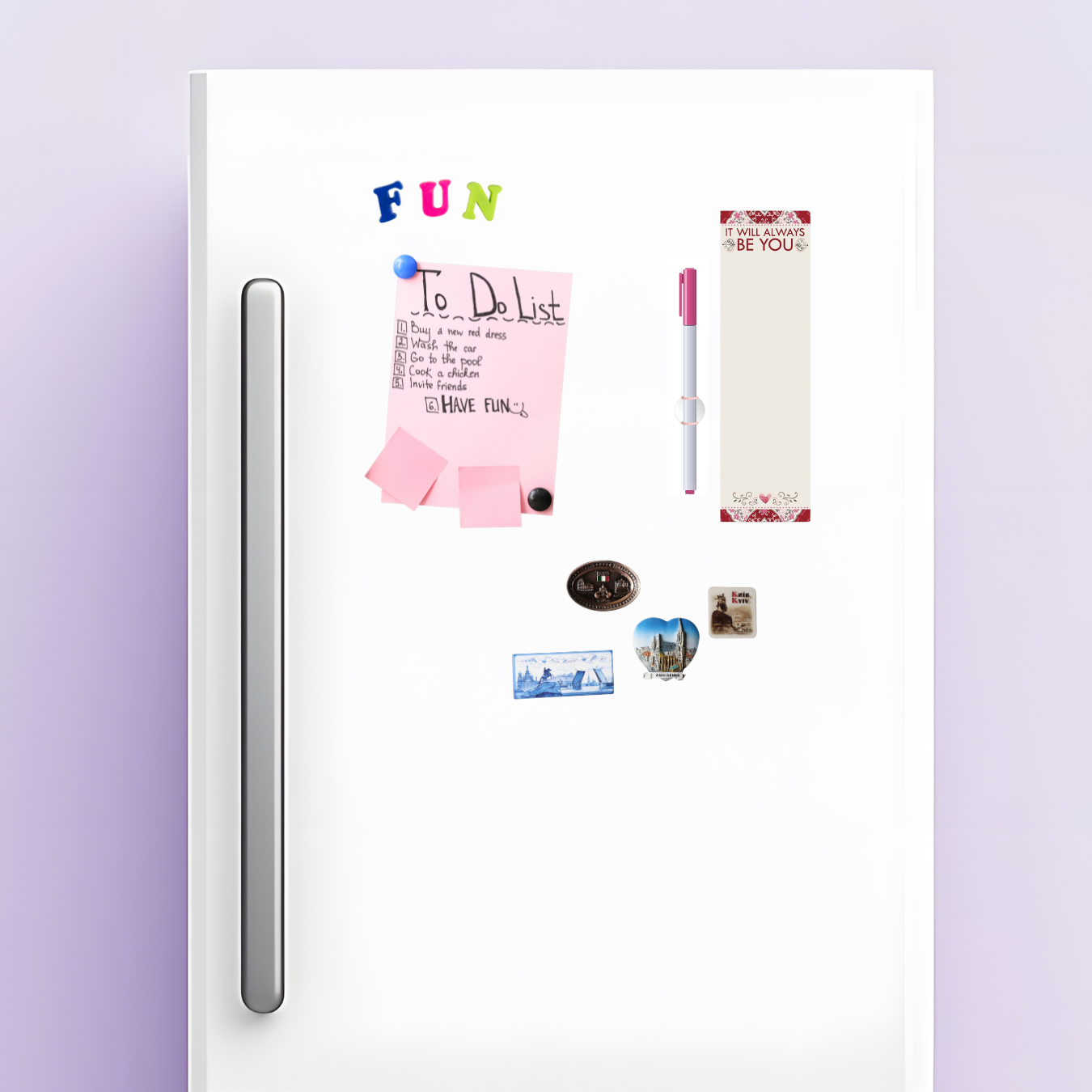 It Will Always Be You Magnetic List Notepad | 9.5" x 2.75" | Holds to Fridge with Strong Magnet