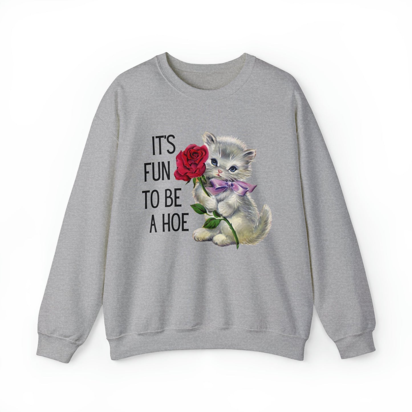 It's Fun to be a Hoe Unisex Heavy Blend™ Crewneck Sweatshirt Sizes SM-5XL | Plus Size Available